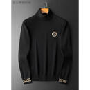 VERSACE JEANS  范思瓦萨琪美杜莎哲轻奢潮牌男士2025秋冬男款加厚高领毛衣针织 3XL 56