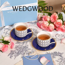 Wedgwood七夕礼物金粉年华午夜蓝2杯2碟骨瓷咖啡杯碟下午茶高颜值咖啡杯