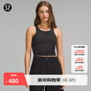 lululemon丨Ebb to Street 女士短款工字运动背心 内置内衣 LW1CJUS 黑色 S /6