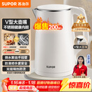 苏泊尔（SUPOR）电水壶烧水壶 1.5L小容量热水壶 304不锈钢健康内胆 双层防烫 电热水壶 SW-15T80A 