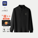 HLA海澜之家【加绒】polo衫男冬季山不在高系列宽松上衣男过年