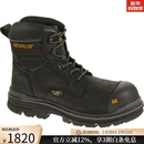 CAT卡特 男 户外野性粗狂耐用防滑高帮工装靴经典耐磨登山鞋22441M Black 10