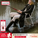 HUNTER雨靴户外露营女鞋惠灵顿经典英伦防水防滑骑士靴女长筒女靴高筒靴 哑光黑色/BLK 36