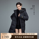 高梵黑金鹅绒服机能5.0六格2025新款男女同款加厚冬季羽绒服 黑色 S