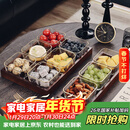 格娜斯 玻璃水果盘客厅轻奢创意零食分格干果盘北欧ins网红点心糖果盘