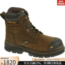 CAT卡特 男 户外野性粗狂耐用防滑高帮工装靴经典耐磨登山鞋22441M Dark Brown 10