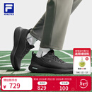 FILA 斐乐官方男鞋NUVOLE RUN 3+跑步鞋2026春季新款柔云3+运动鞋 黑-BK 42
