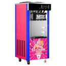 猛世（mengshi）冰淇淋机商用冰激淋机雪糕机奶茶店雪糕店立式台式全自动甜筒圣代软质 经典丨立式粉色丨连打16个