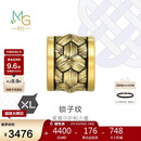 周生生新年黄金转运珠 Charme XL酷黑 足金锁子纹串珠 93841C定价