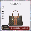 COOGI包包女包轻奢品牌手提托特包女士斜挎包情人节生日礼物送女友老婆 咖啡色 京仓直发