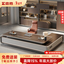 忠胜办公家具新款高档轻奢总裁办公桌老板桌工作台董事长E0级环保老板办公桌椅 3.2米老板桌+3.8米文件柜+老板椅