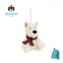 Jellycat吉利猫挂件巴塞罗熊挂件邦尼兔钥匙扣西高地腊 围巾西高地挂件 10cm 赠送防尘袋