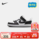 NIKE 耐克童鞋男女童休闲板鞋COURT BOROUGH魔术贴运动鞋小童