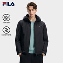 FILA 斐乐官方男士棉服2026春新款时尚休闲简约基础保暖连帽外套 传奇蓝-NV XL 180/100A/XL