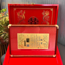 新中式黄金1g龙凤婚书足金999订婚黄金婚书礼盒装新婚礼物送闺蜜 足金1g龙凤婚书礼盒套装