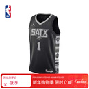 耐克NBA官方马刺文班亚马Swingman系列drifit成人篮球服球衣 马刺-文班亚马球衣 L