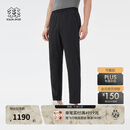 KOLON SPORT/可隆梭织长裤 男子防泼水防风防晒合身户外轻量运动休闲裤 LHLP5MN123-BK 黑色 XL 180/86A