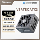 海韵（SEASONIC）1200W 金牌VERTEX峰睿电脑电源 ATX3.1/PCIe5.1/12V-2x6 支持5090/9070显卡