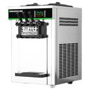 猛世（mengshi）冰淇淋机商用冰激淋机雪糕机奶茶店雪糕店立式台式全自动甜筒圣代软质 经典丨台式银色丨连打16个