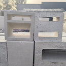 FRD水泥单双面空心砖网红砖发泡陶瓷轻质砖隔断外墙装饰艺术造型构件 水泥双孔2020109330块