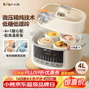 小熊（Bear）电炖锅 炖盅 隔水炖锅炖汤盅煲汤锅 燕窝炖盅婴儿煮粥 电炖盅4.1L家用3-4人微压电炖锅DDZ-J25G2