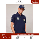 Teenie WeenieTeenieWeenie小熊男装户外休闲时尚纯色舒适徽章刺绣短袖POLO衫 藏青色 L