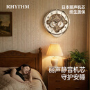 丽声（RHYTHM）日本音乐挂钟正品整点报时静音走时感光41cm免打扰夜间4MH900WU03