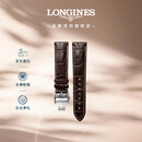 浪琴（LONGINES）名匠系列 男士鳄鱼皮表带+精钢镀铑折叠扣L682109818 