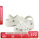 卡骆驰（CROCS）经典珍珠蕾丝云朵洞洞鞋时尚百搭|211540 亚麻色-0HZ 38 (240mm)