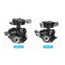 智宙GH03/02三合一摄影云台 专业建筑风光微距三维齿轮精准定位 大号 齿轮云台GH-02