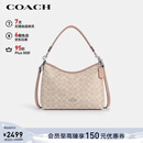 蔻驰（COACH）【品牌直供】女士LAUREL中号斜挎流浪包沙黄色CV975新年礼物