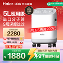 海尔（Haier）5L升制氧机家用老人医用级吸氧机孕妇氧气机呼吸雾化503W年货节