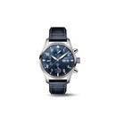 万国（IWC）礼物 飞行员计时腕表 蓝盘皮带 自动机械男表 IW388101 41mm