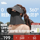 蕉下（beneunder）防晒帽子遮阳帽女磁吸防晒面罩口罩太阳帽登山帽男AS721漫暮黑
