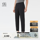 KOLON SPORT/可隆梭织长裤 男子防泼水防风防晒合身户外轻量运动休闲裤 LHLP5MN123-BK 黑色 XL 180/86A