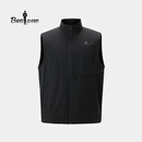 比音勒芬【轻量防水】2026春季新款男士背心休闲户外干爽舒适立领马甲外套 07黑色 XL