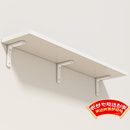 安尔雅墙面搁架 墙上置物架宿舍木板挂墙书架隔板置物架白色120*30