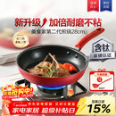 特福（Tefal）平底锅家用牛排不粘煎锅少油烟有钛煎饼锅电磁炉燃气灶通用28cm