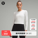 lululemon丨All It Takes女士运动 T 恤 *罗纹Nulu™芯吸 LW3GK5S 浅蒸汽灰 S /6