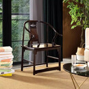 何佳功小官帽椅子印尼儿童靠背椅传统中式吃饭换鞋凳 圈椅三件套(木面)