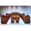 海南独板老料中式别墅客厅办公室西番莲国宾沙发 十三件套