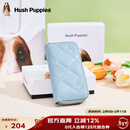 暇步士（Hush Puppies）女士钥匙包时尚简约收纳包菱格零钱包便携卡包送女友生日礼物