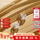 谢瑞麟（TSL）情人节礼物 18K金钻石耳钉女款气质耳环耳饰送礼64660 钻石共2颗，约10分