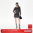 RE'VAN芮范新品设计师款深灰费尔岛毛织套装RL92401156 深灰（花） S /36