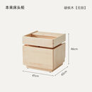 木作本来柜樱桃木北欧实木简约现代卧室家具原木床边日式 本来床头柜硬枫木