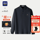 HLA海澜之家【加绒】polo衫男冬季山不在高系列宽松上衣男过年