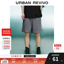 UR2025秋季新款男装时尚休闲百搭松紧腰抽绳短裤UMY650013 深灰 34