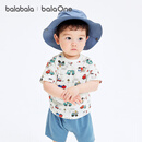 巴拉巴拉【balaOne】童装宝宝短袖t恤2026夏装萌