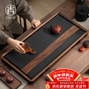 尚言坊德国电木茶盘茶托盘带排水高档大气轻奢家用办公功夫茶具干泡茶台