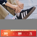 adidas「T头鞋」BARREDA休闲板鞋德训鞋男女阿迪达斯官方轻运动 黑色/白色/树脂黄   42